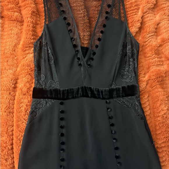 A.L.C. Black and Brown Mesh Blouse - Picture 3 of 6